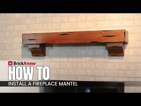 how to fasten mantle to brick