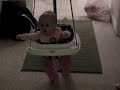 Hanging out in her bouncer