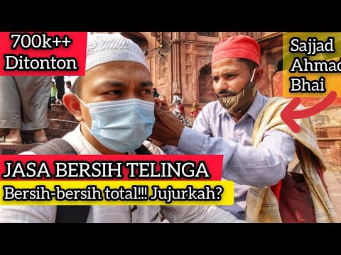 COBA JASA BERSIH TELINGA INDIA: KENA "TRIKnya" & NEGO KETAT Feat Sajjad Ahmad Bhai 😀👂🏼✨