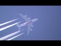 Thanks for watching! Please rate:) Enjoy the beautiful Emirates Airbus A380 leaving nice contrails over Frankfurt am Main on its way from London Heathrow to Dubai! Flight: EK002/UAE2, LHR to DXB Aircraft: Airbus A380-861 Time: 16:27 CEST Date: 5 June 2010 Location: Frankfurt am Main, Germany Camera: Panasonic SDR-S26 Dedicated to Pilotillo95, 69Gabinho69, TDPUK, SoltauCruiser, berndl147, fabrice42160 and all the other contrail spotters! Contrail Spotting HD TunikaJonas