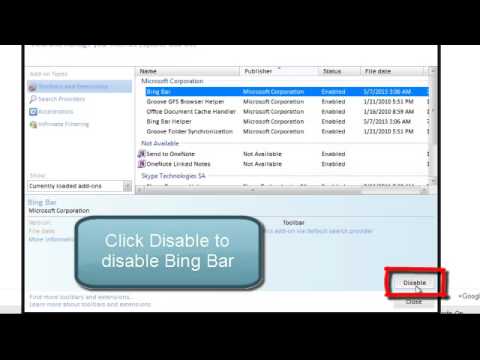 how to uninstall bing bar from your computer