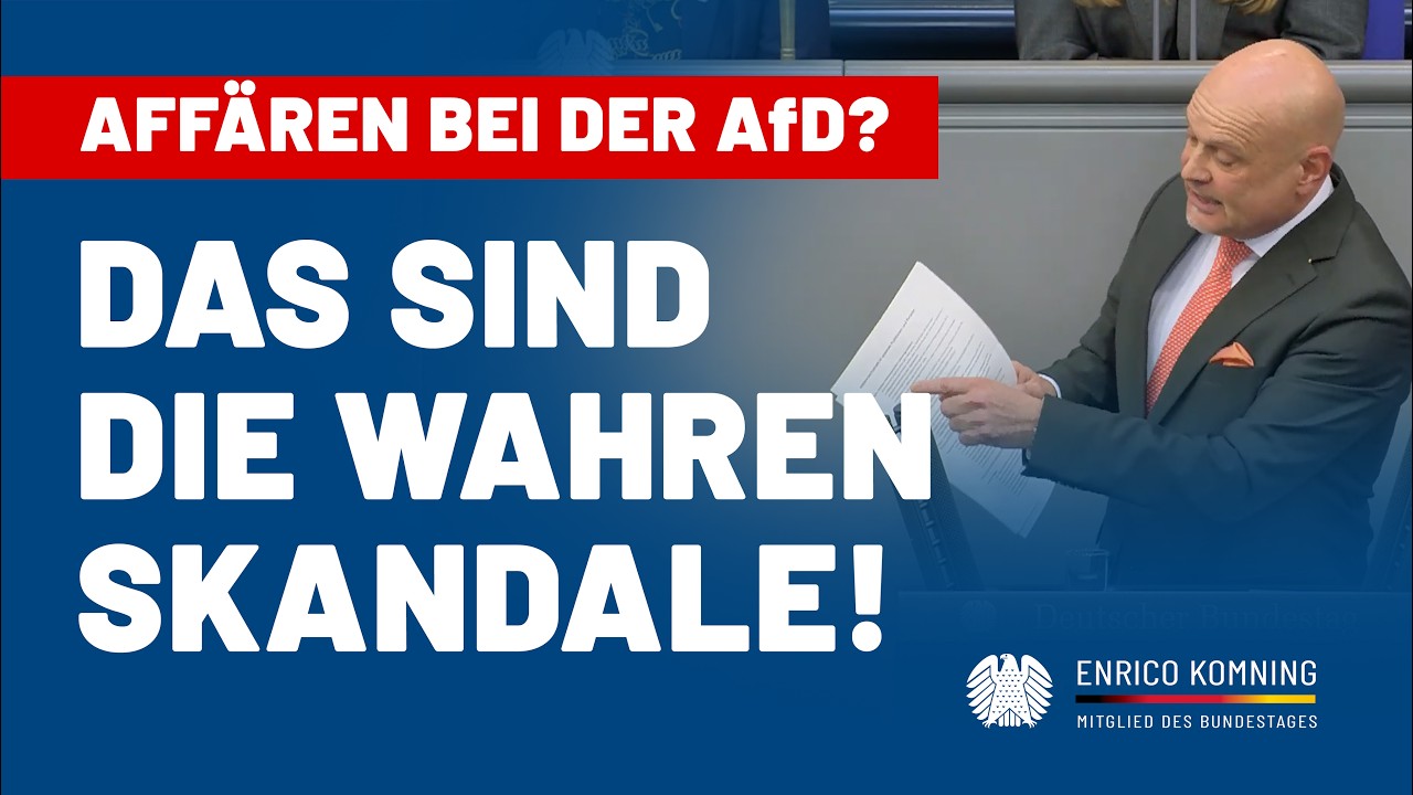 Affären bei der AfD? 😱 DAS sind die wahren Skandale! | Enrico Komning MdB