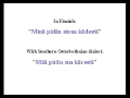 LEARN FINNISH WITH SOUTHERN OSTROBOTHNIAN DIALECT
