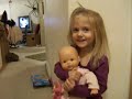 Lilly at the end of her birthday party