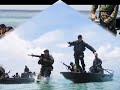 Mariniers tijdens hun training in Suriname en Curaçao Mariniers tijdens hun training in Suriname en Curaçao