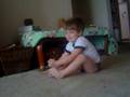 Lucas saying the Pledge Allegiance
