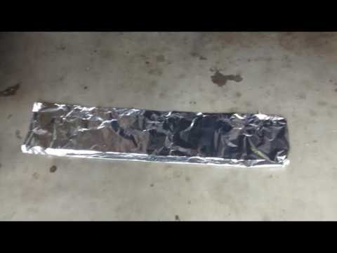 (Subaru) Auspuff Dichtung selber machen aus Aluminiumfolie