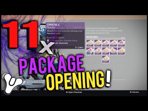 Destiny: Live Opening 11 Packages Reaction! + Decrypting A Few Legendary Engrams!