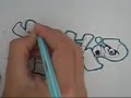 Graffiti on paper