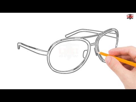 How to Draw Glasses Step by Step Easy for Beginners/Kids – Simple Glasses Drawing Tutorial