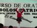 Oratoria alumno de la esc. prim R.F.M. CAMPEON \"C\"  Vte Gro