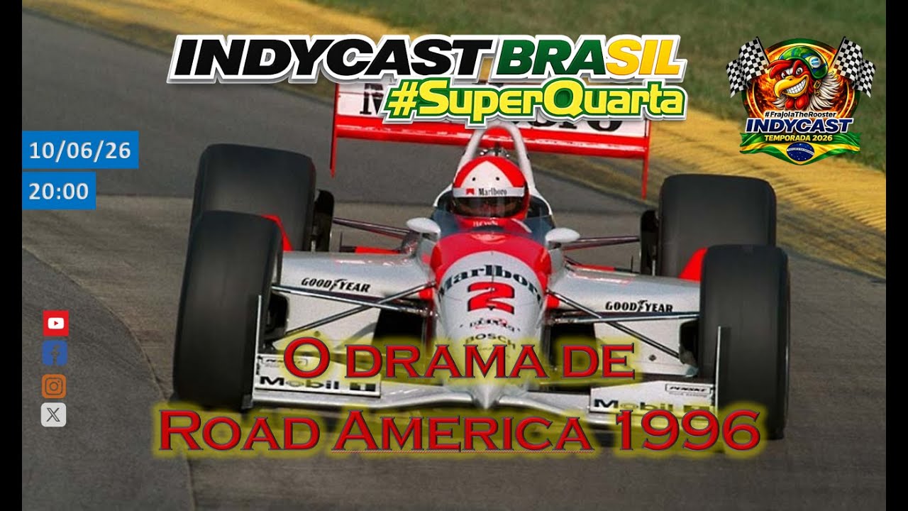 IndyCast Brasil #SuperQuarta #CART #1996 #RA - O dramático final de Road America 1996