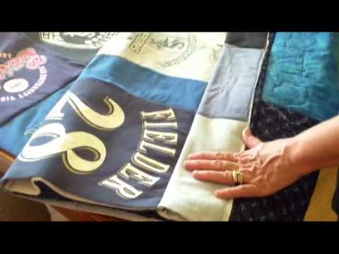 Quilt as you go T-shirt quilt Quilt as you go T-shirt quilt