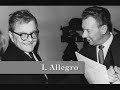 symphony no. 9 in e flat major, op. 70

i. allegro
ii. moderato
iii. presto
iv. largo
v. allegretto-allegro

composer: dmitri shostakovich (1906-1975)
performer: kirov orchestra
conductor: valery gergiev

symphony no. 9 in e flat major, op. 70 was composed by dmitri shostakovich in 1945. it was premiered on 3 november 1945 in leningrad by the leningrad philharmonic orchestra under evgeny mravinsky.
the ninth symphony was originally intended to be a celebration to the russian victory over nazi germany in world war ii (see eastern front). the composer once declared in october 1943 that the symphony would be a large composition for orchestra, soloists and chorus which the context would be 