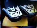 Mini Deception Transformers chrome badge sticker