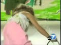 Model Kamilia Wawrzynia falls on the runway