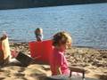 A day at the beach, on the river.