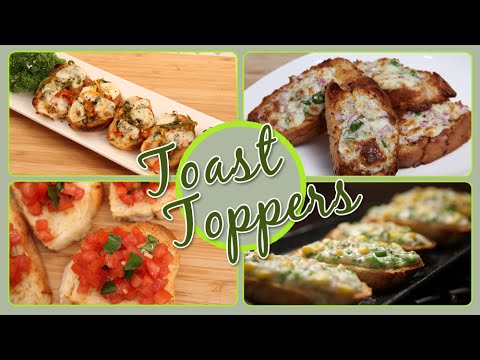 Toast Toppers | Quick & Easy To Make Snacks / Party Appetizer Recipes