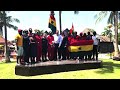 Ghana Rugby Eagles say thank you to the Golden Tulip Accra