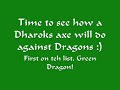 runescape dragon slaying   with dharoks greataxe