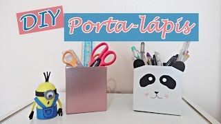 DIY: Porta-lápis de Panda e Rose Gold