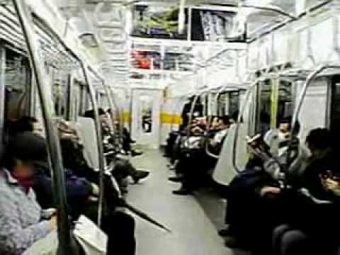 Subway ride in Tokyo,Japan (Toei Shinjuku Line)