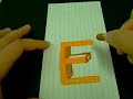 How to Draw 3D Letters: "E"