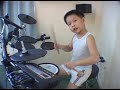 My 4 year old son playing Roland td-3KW electronic V Drum