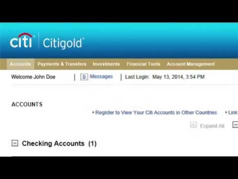 how to login to citibank india