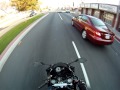 2009 Kawasaki Ninja ZX6R Monster Edtion. The ART of Splitting Lanes. GoPro 960 HD Video Test. Part 1