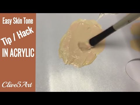 video-linktoworks-Mixing flesh tone acrylic painting: How to mix & match ...