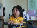 車いす利用者から見たパソコンと携帯電話の動画ページへ