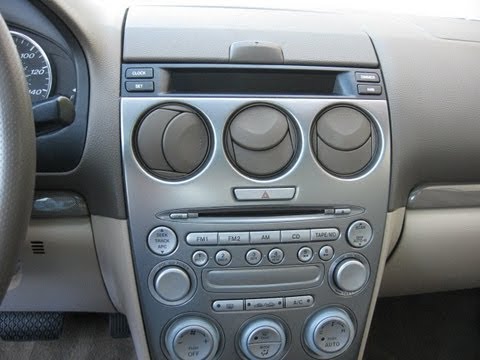 How to Remove Radio / CD Changer / Display from Mazda 6 2004 for Repair.