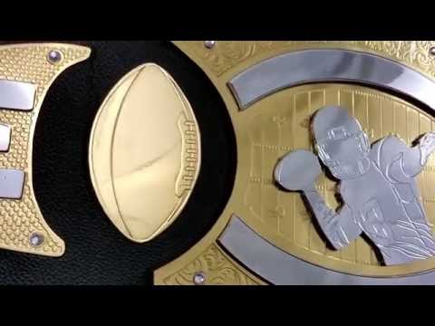 Introducing the Touchdown Fantasy Football championship custom Title Belt A