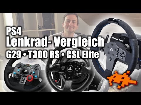 PS4 Lenkrad-Vergleich: Logitech G29 vs Fanatec CSL Elite vs Thrustmaster T300RS