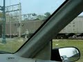i was in my car like the stephanie crossing and i had my camera with me thank god and a train came along now this is not like normal crossings the mast signals are only 3 feet tall and the cantilever signals are monster sized one signal normaly has one support this one has two but thats on the other side of the train 
i did get the signal maker is western cullins haynes (sp?) and the lights are from a manufacturer called modern industries anyone know if they are still around?  by the way the traffic lights flash yellow for the highway and red for the road across the street thomason blvd