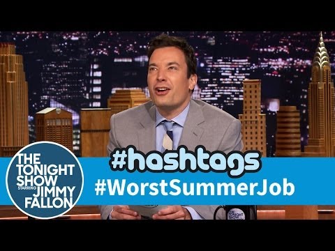 hashtag - School's out for summer, so Jimmy reads his favorite tweets with the hashtag #WorstSummerJob. Subscribe NOW to The Tonight Show Starring Jimmy Fallon: http:/...