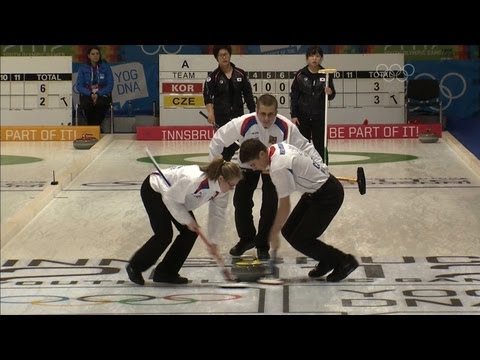 All the Curling action - Innsbruck 2012 Mixed Curling Round 1