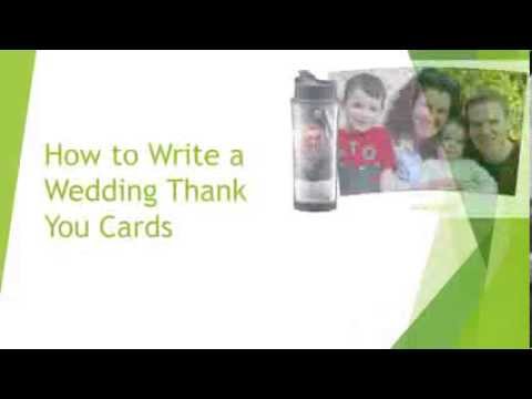 how to write wedding thank you cards