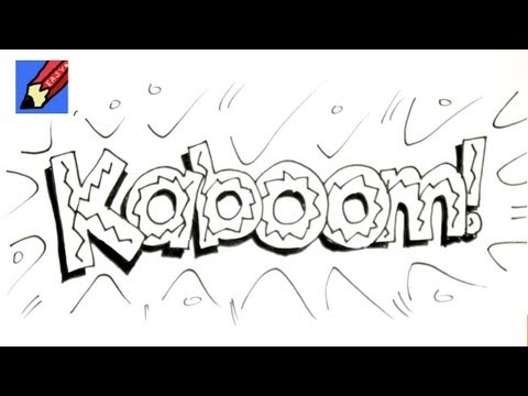 How to write Kaboom! in Comic style writing