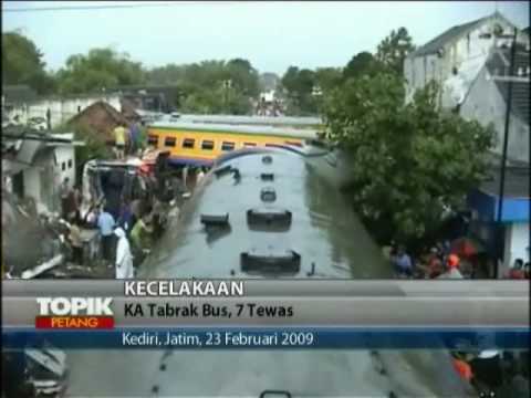 ANTV TABRAKAN KERETA API EKONOMI 7 TEWAS