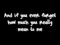 Count On Me-Bruno Mars / Lyrics