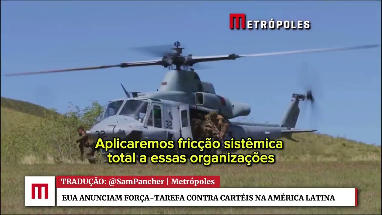 EUA anunciam força-tarefa militar para combater cartéis na América Latina e Caribe