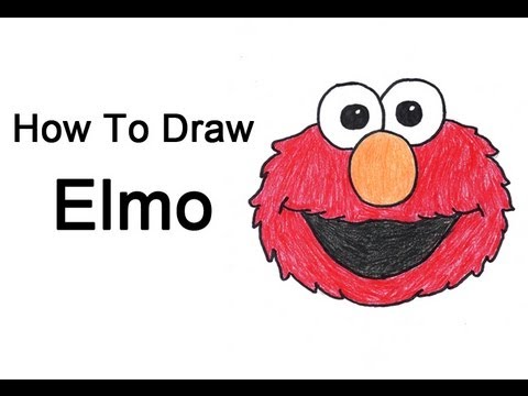 how to draw elmo