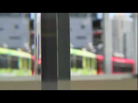 Robert Irwin and Craig Kauffman installations at 1001 Kettner Blvd.