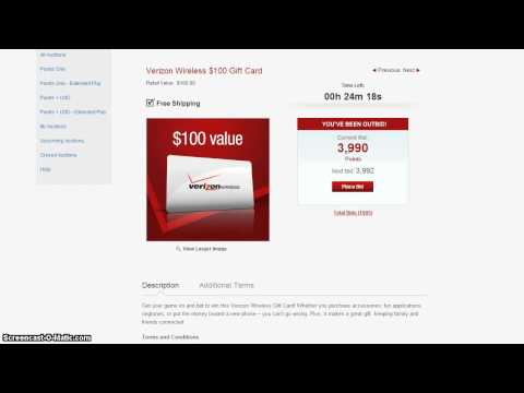 how to bid on verizon smart rewards