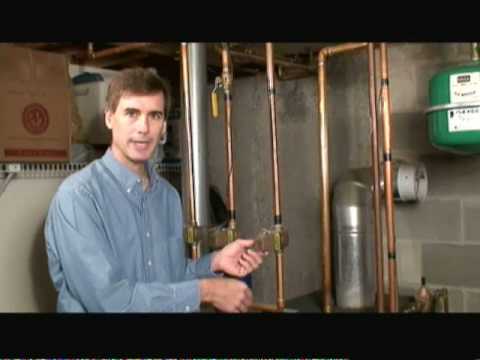 how to drain a forced hot water zone
