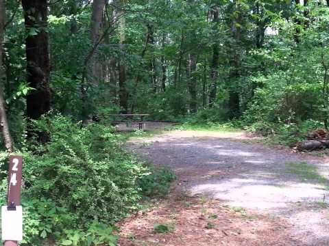 Camping / campgrounds at Voorhees State Park