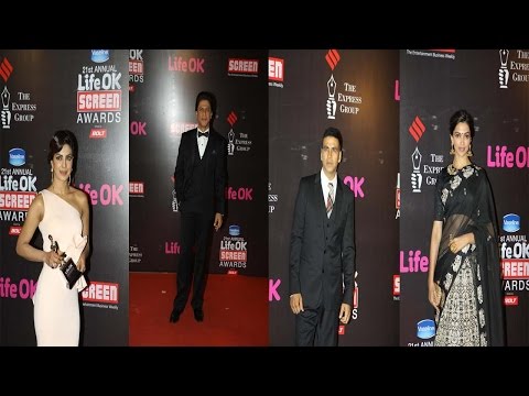 Priyanka, Deepika, Shah Rukh Khan & Other Celebs At Life Ok Screen Awards