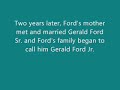 Historical Interesting Fact: Gerald Ford
